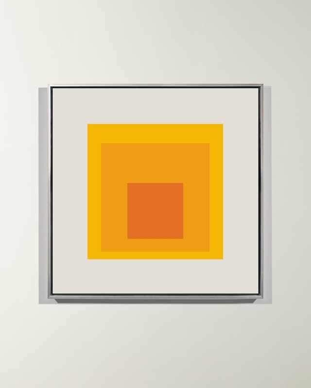 "Square Series: Yellow Medium F" Giclee Wall Art
