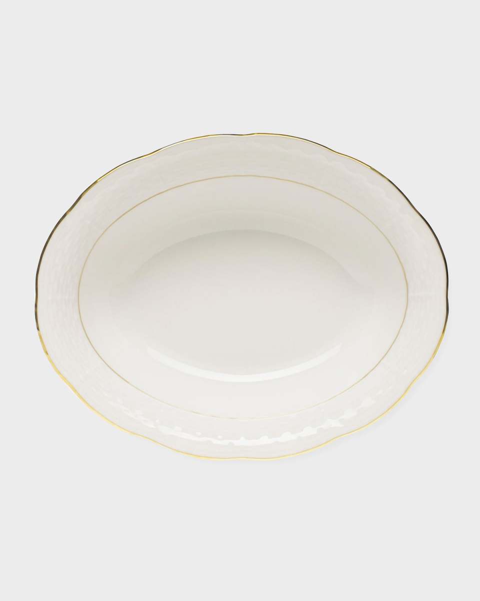 Golden Edge Open Vegetable Dish