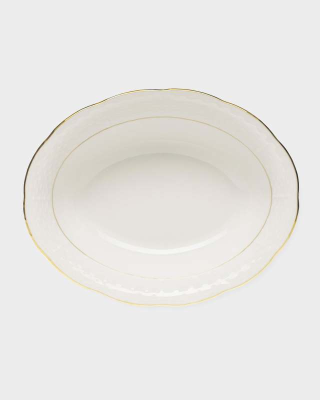 Golden Edge Open Vegetable Dish