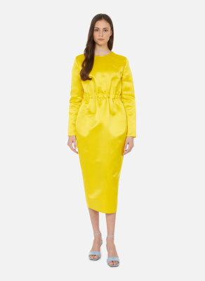 PRADA Silk satin sheath dress