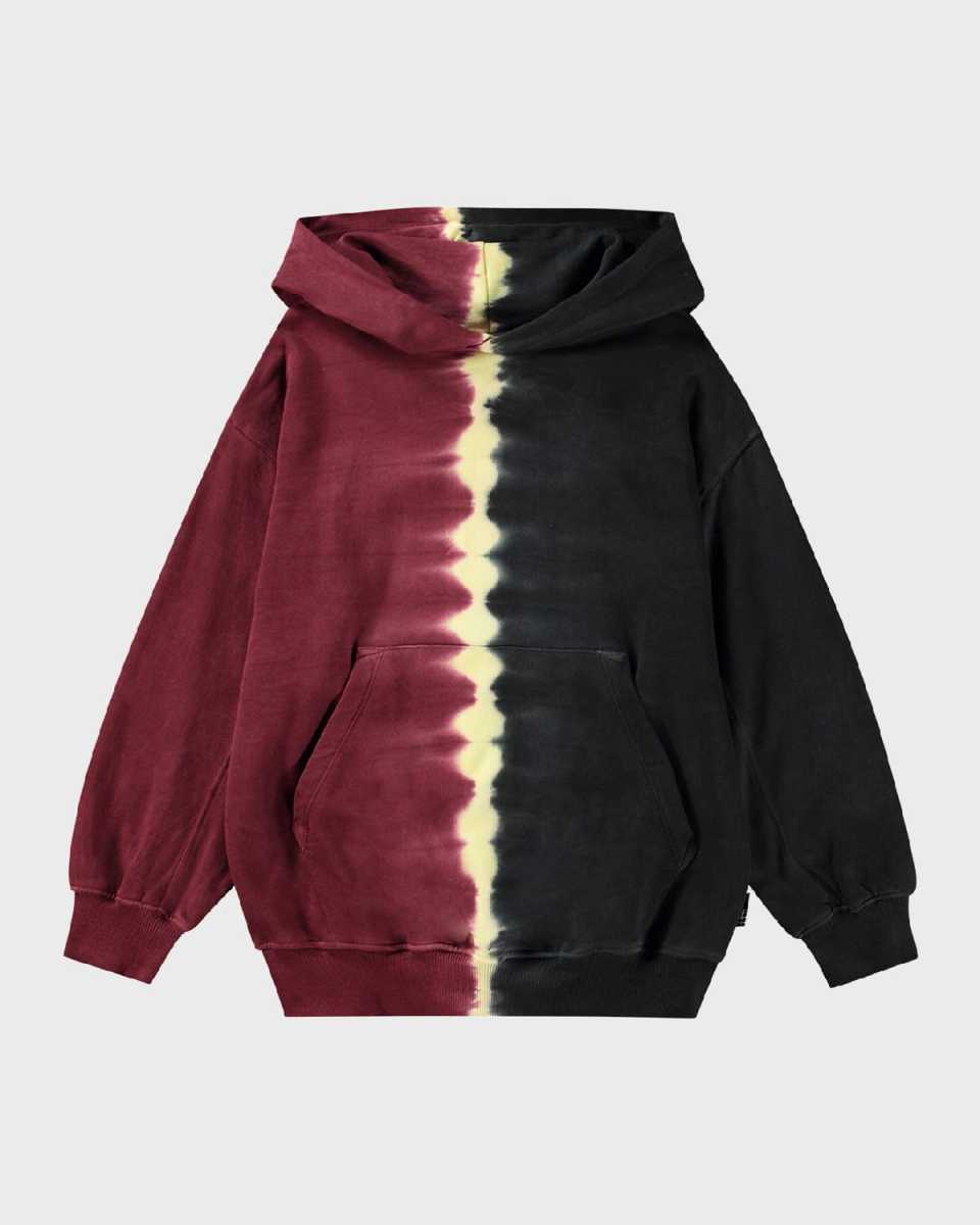 Boy's Maxx Two-Tone Tie Dye Hoodie, Size 5-7