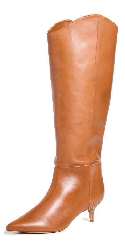 Schutz Maryana Lo Wide Boots Butterscotch