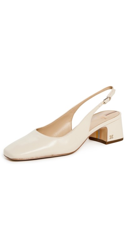 Sam Edelman Terra Sling Heels Modern Ivory