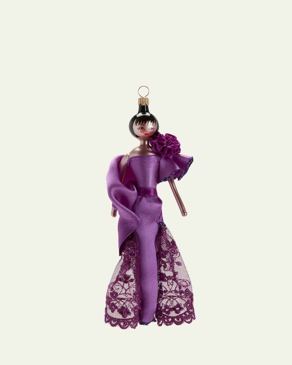 Lady In Lace Gown Christmas Ornament