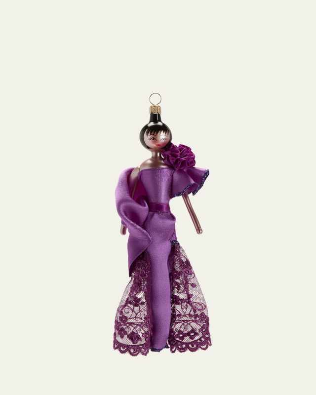 Lady In Lace Gown Christmas Ornament