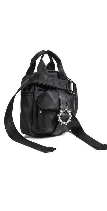 Simone Rocha Mini Classic Crossbody Bag W/ Buckle Black