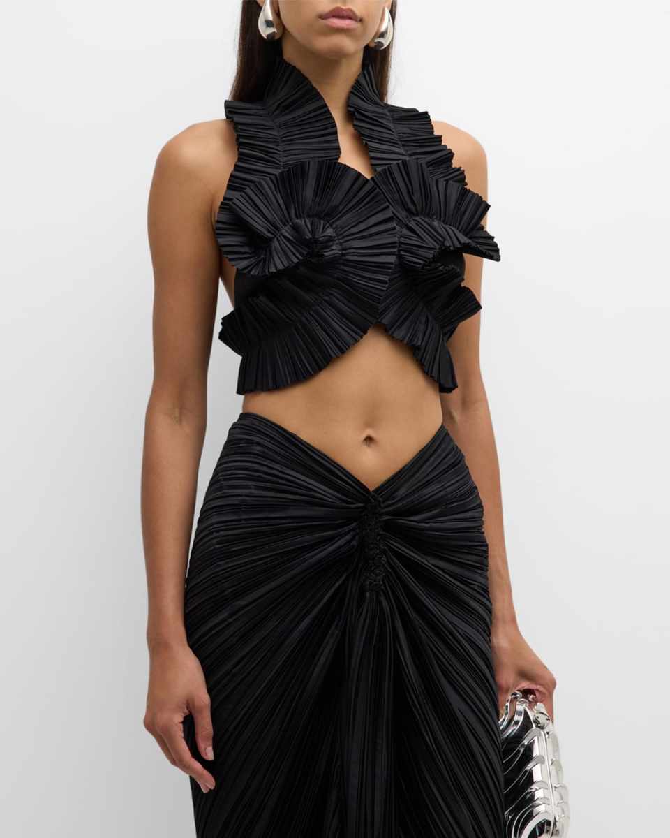 Adilia Pleated Halter Top