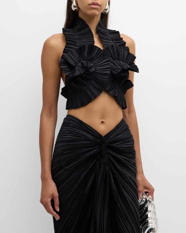 Adilia Pleated Halter Top