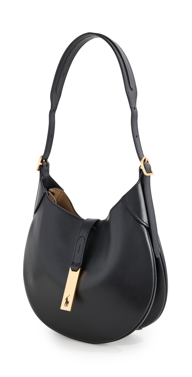 Polo Ralph Lauren Sport Calf Shoulder Bag Black