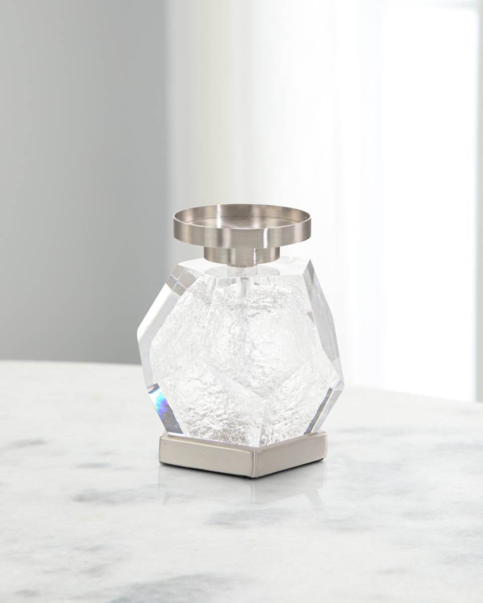 Faceted Acrylic Candleholder II