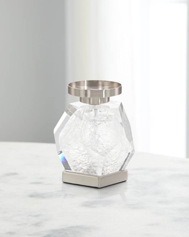 Faceted Acrylic Candleholder II