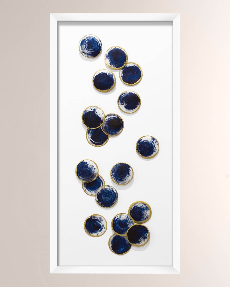 "Blue Capiz Cascade 1" Giclee Print