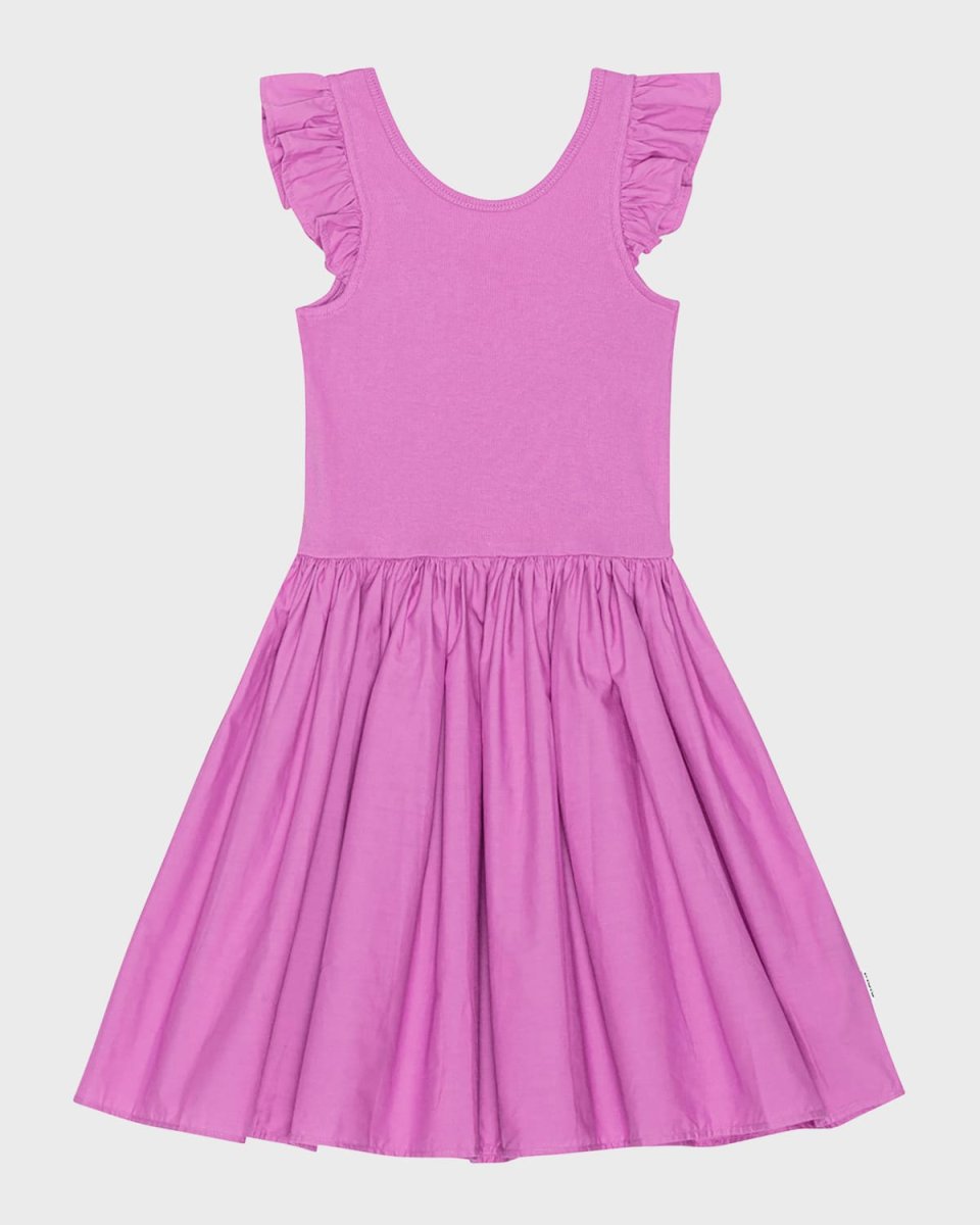 Girl's Cloudia Ruffle Trim Dress, Size 7