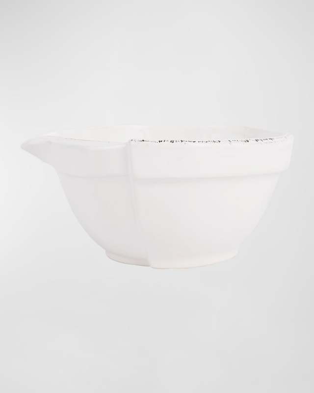 Lastra White Mixing Bowl, Small
