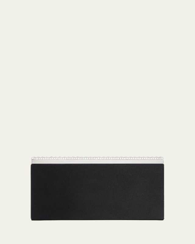 Grace Soft Case Clutch With Removable Jewel Baguette Shoulder Chain