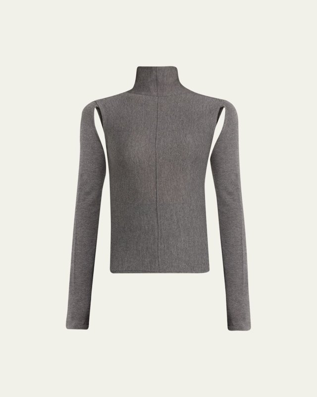 Marlowe Open-Back Wool Top