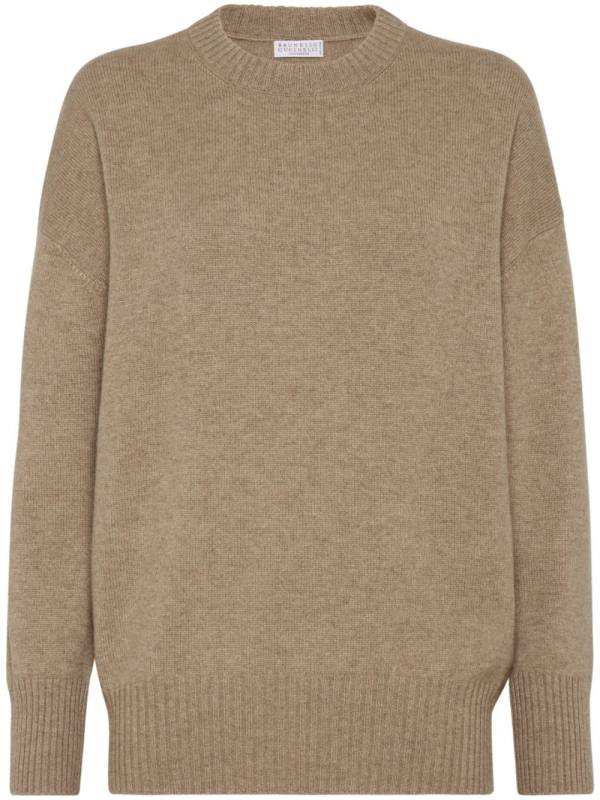 crew-neck cashmere jumper
