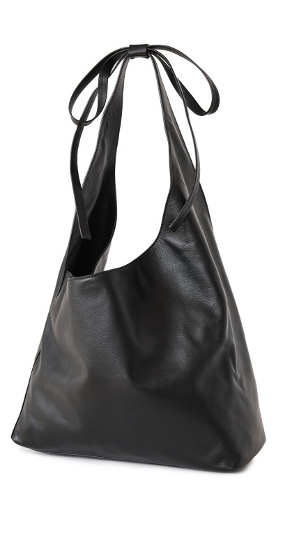 Reformation Medium Vittoria Bag Black Leather