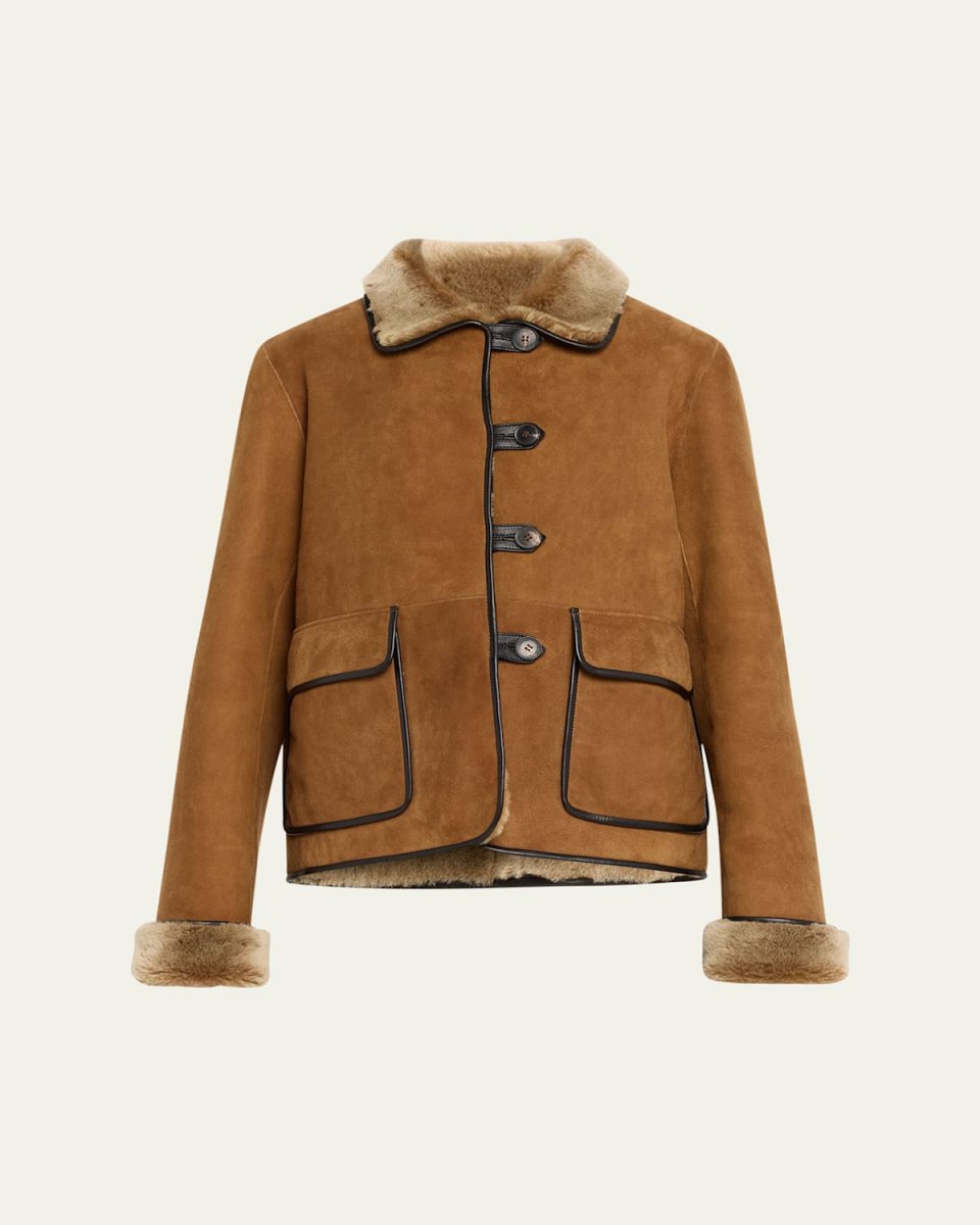 Tyne 25 Cropped Shearling Jacket