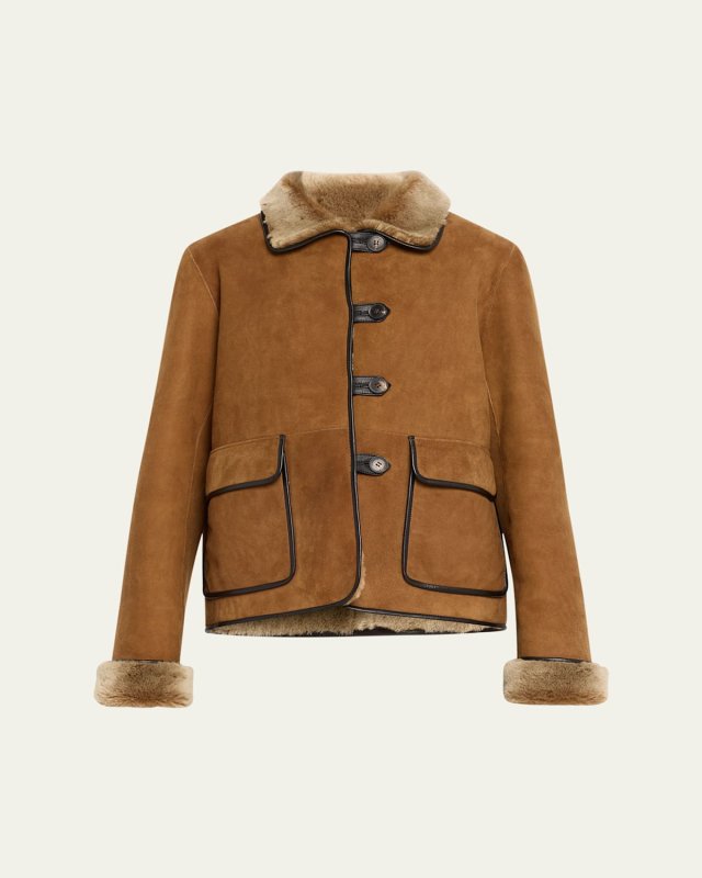 Tyne 25 Cropped Shearling Jacket