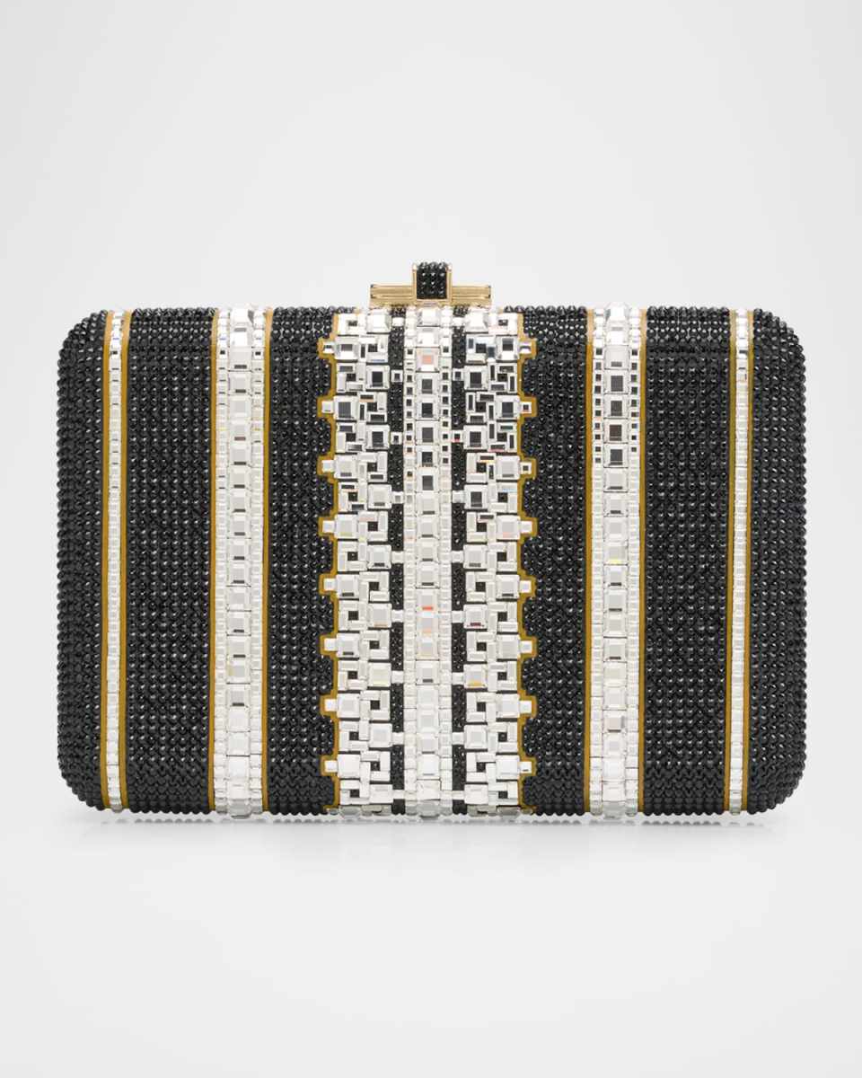 Lattice Crystal Slim Clutch Bag