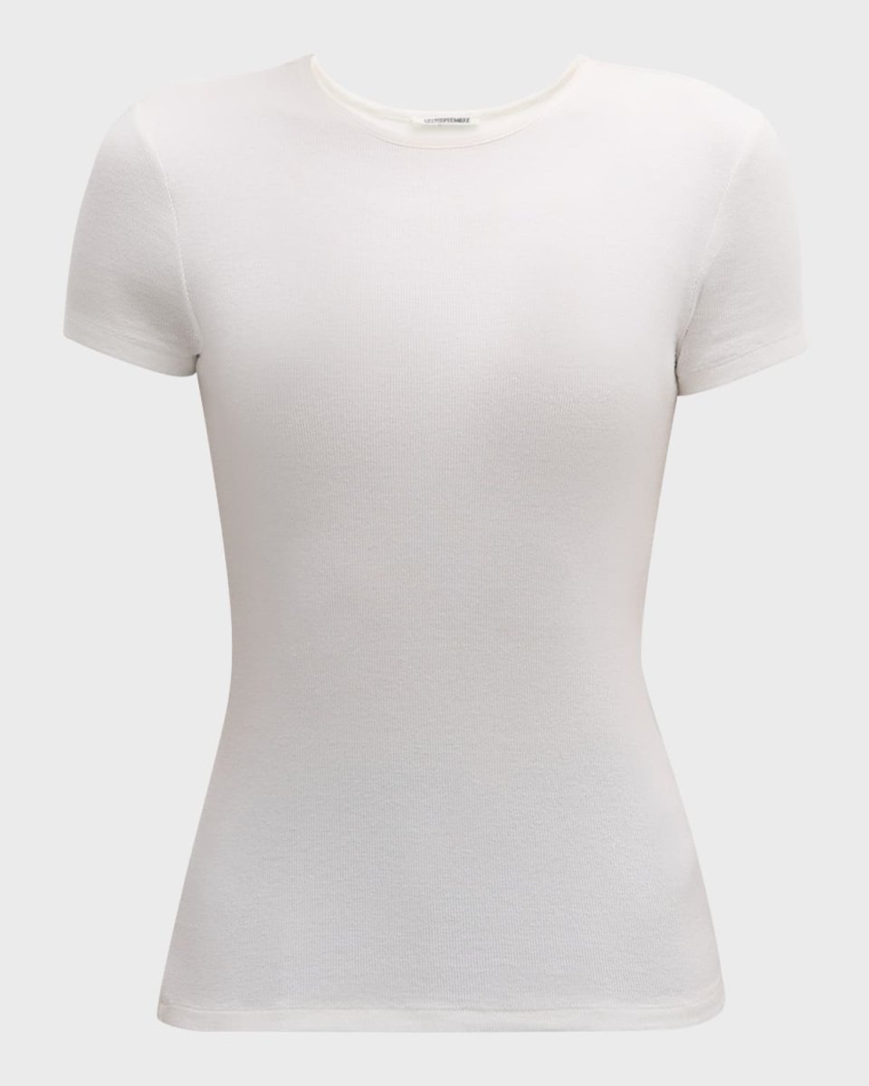Short-Sleeve Wool Top