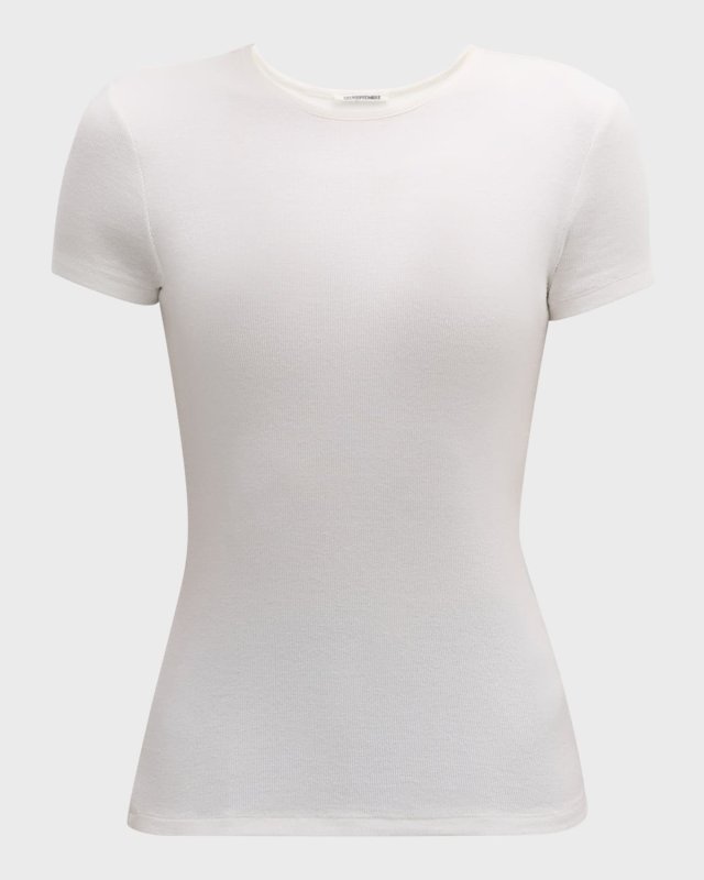 Short-Sleeve Wool Top