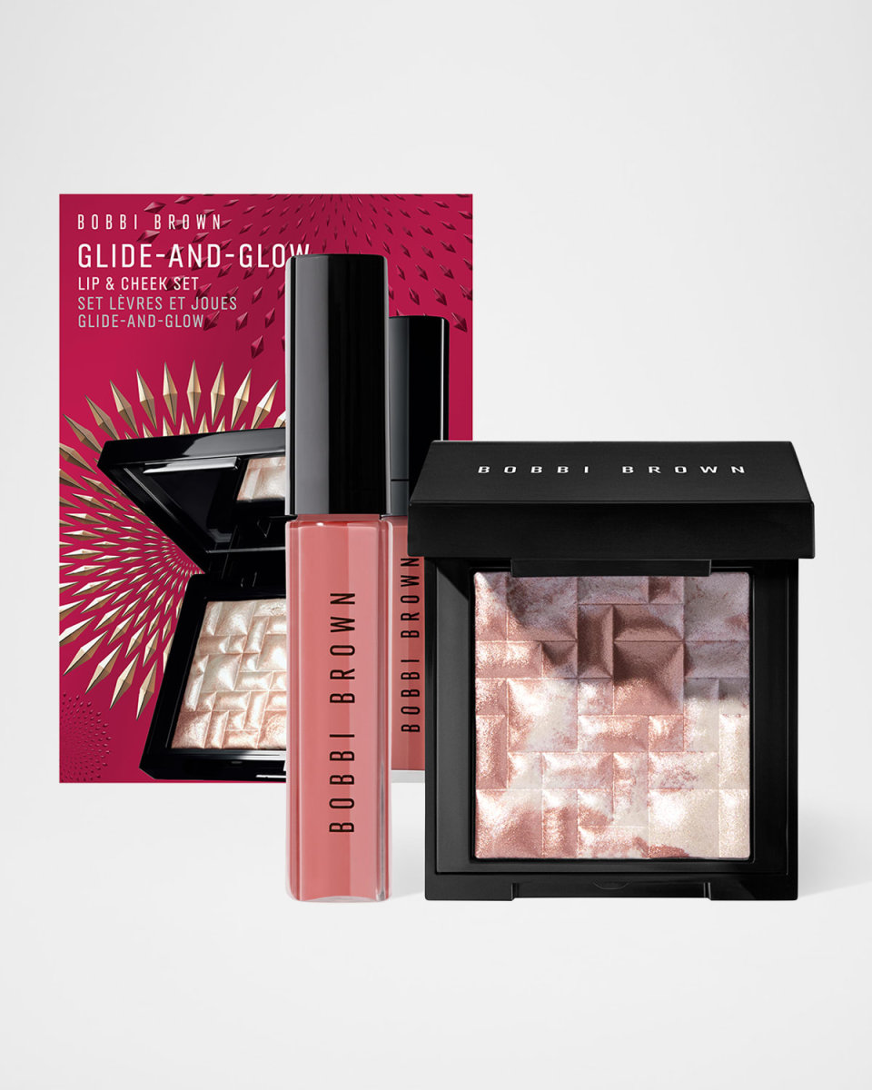 Glide-and-Glow Lip Gloss + Highlighter Set