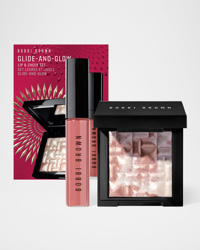 Glide-and-Glow Lip Gloss + Highlighter Set