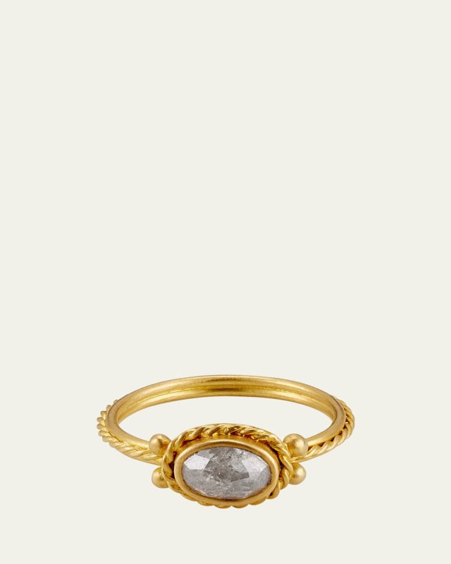 Chorda 22K Yellow Gold Diamond Engagement Ring