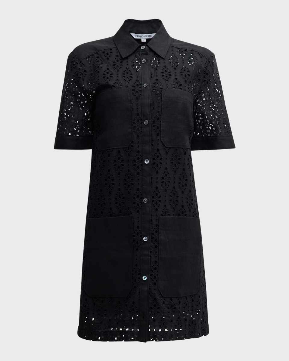 Rafaela Eyelet Mini Shirtdress
