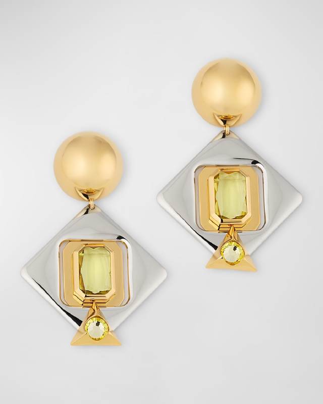 Geometric Layered Earrings