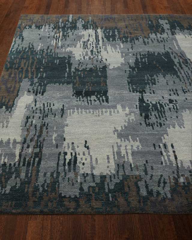 Forest Brushstroke Rug, 3' x 10'