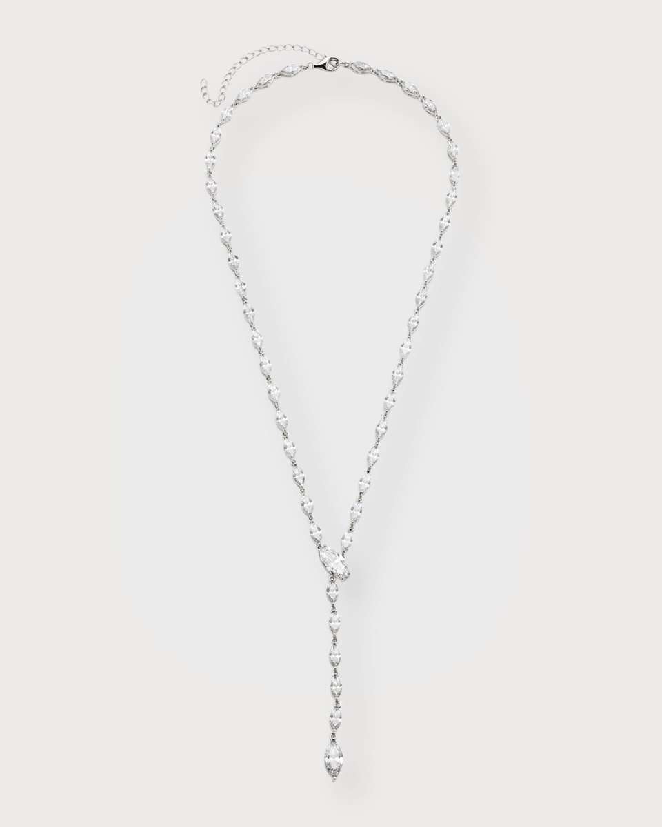 Cubic Zirconia Y-Drop Necklace