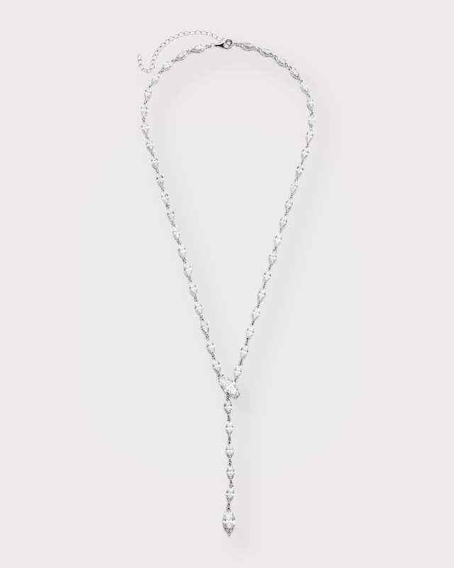 Cubic Zirconia Y-Drop Necklace