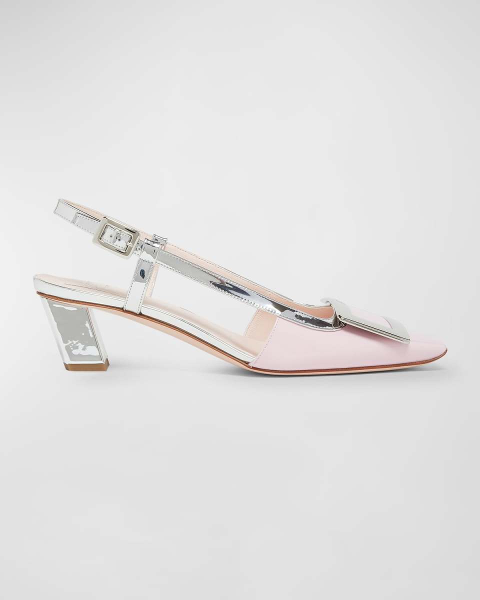 Belle Vivier Bicolor Slingback Pumps