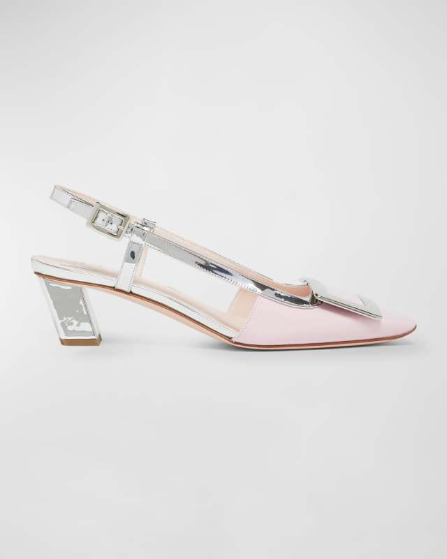 Belle Vivier Bicolor Slingback Pumps