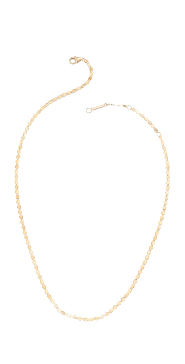 LANA 14k Petite Chain Choker Necklace Yellow Gold