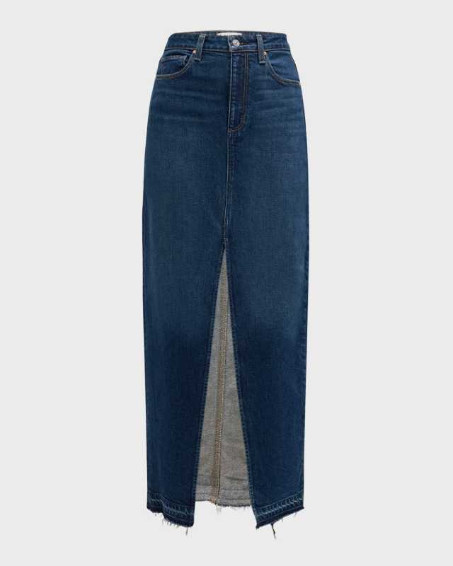 Angela Denim Maxi Skirt