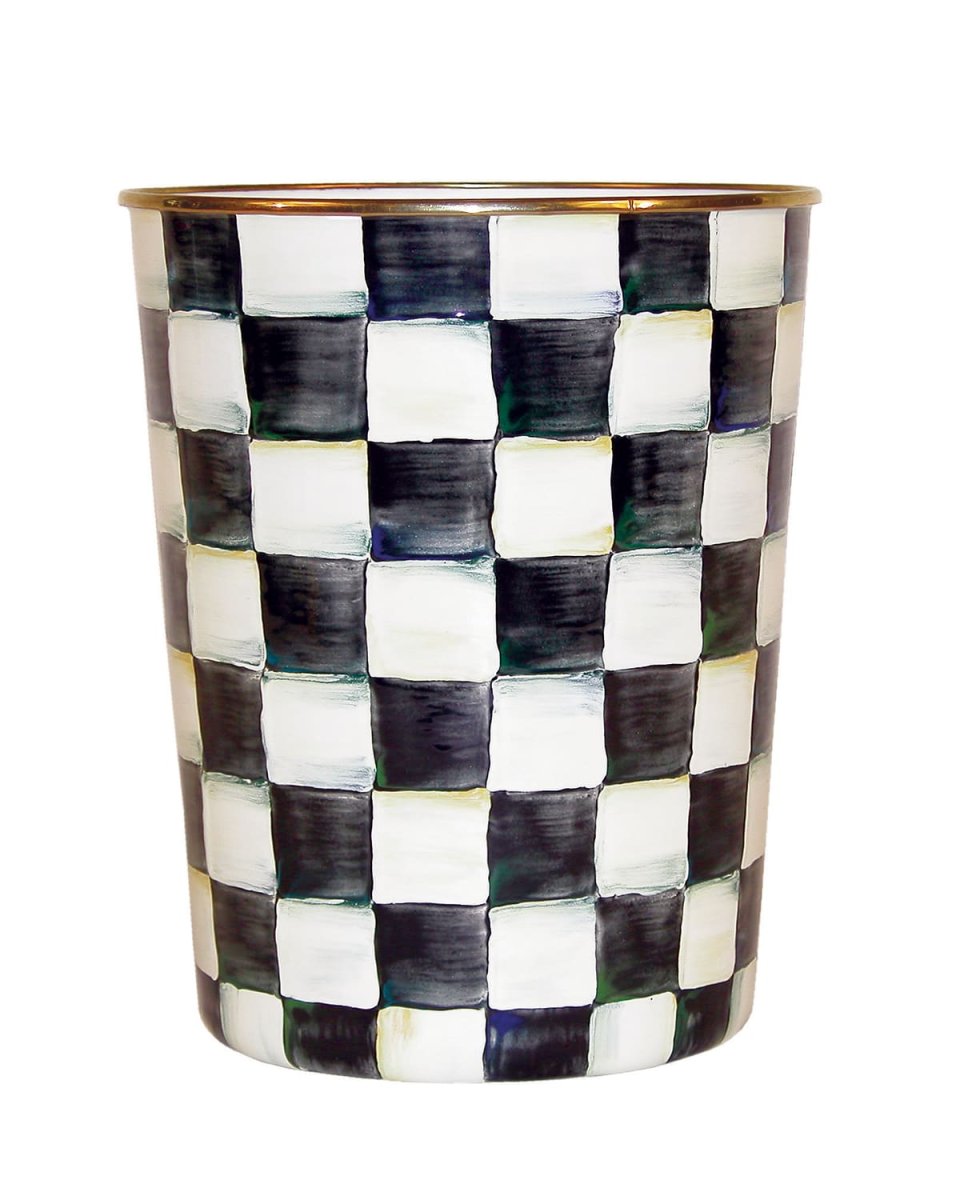 Courtly Check Wastebasket