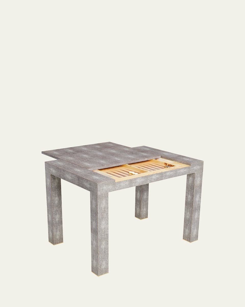 Faux Shagreen Game Table