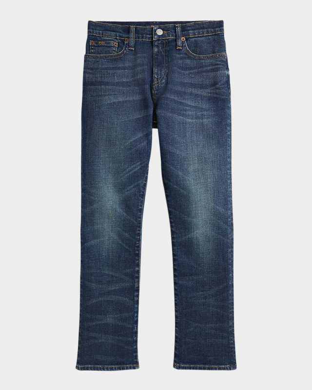 Boy's Medium Wash Bootcut Jeans, Size 2-7
