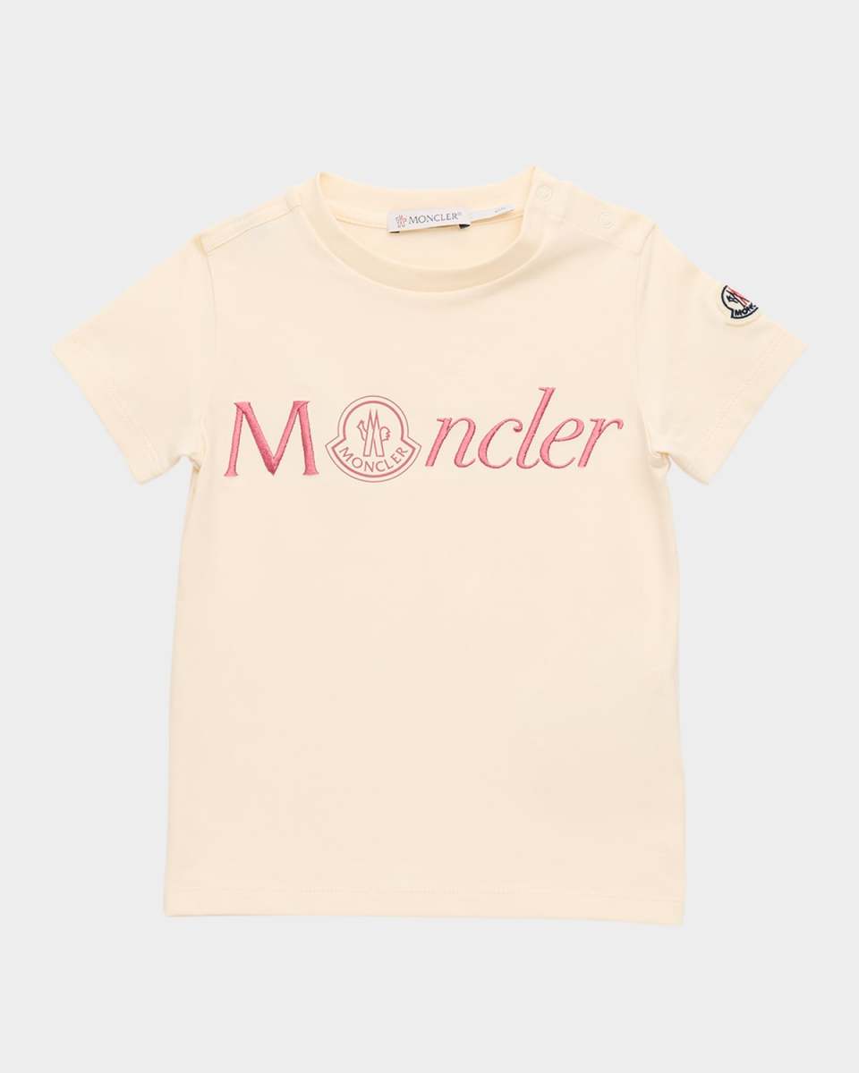 Girl's Embroidered Logo-Print T-Shirt, Size 3M-3
