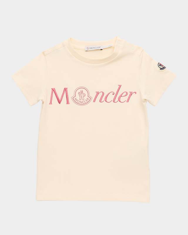 Girl's Embroidered Logo-Print T-Shirt, Size 3M-3