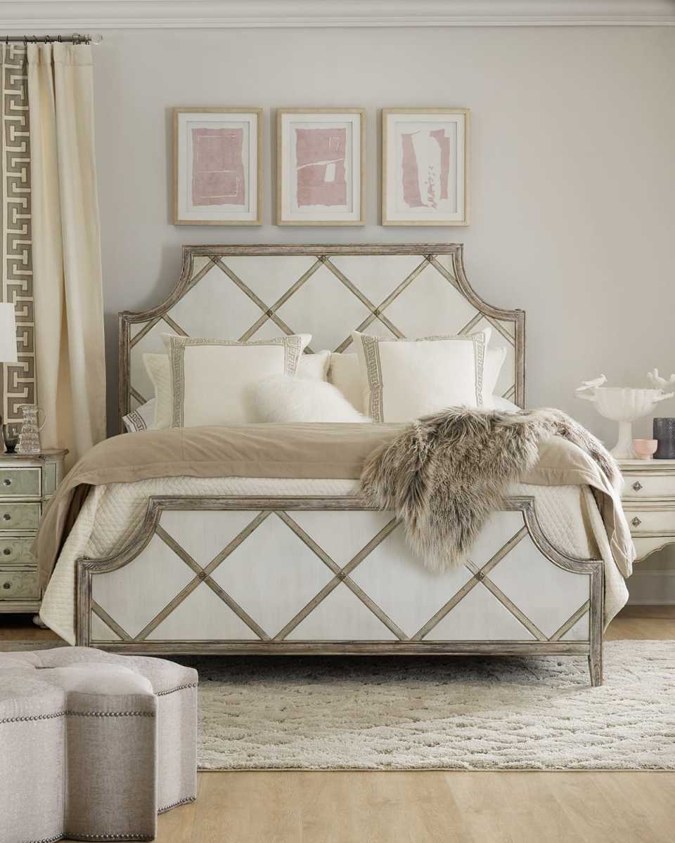 Diamont King Canopy Panel Bed