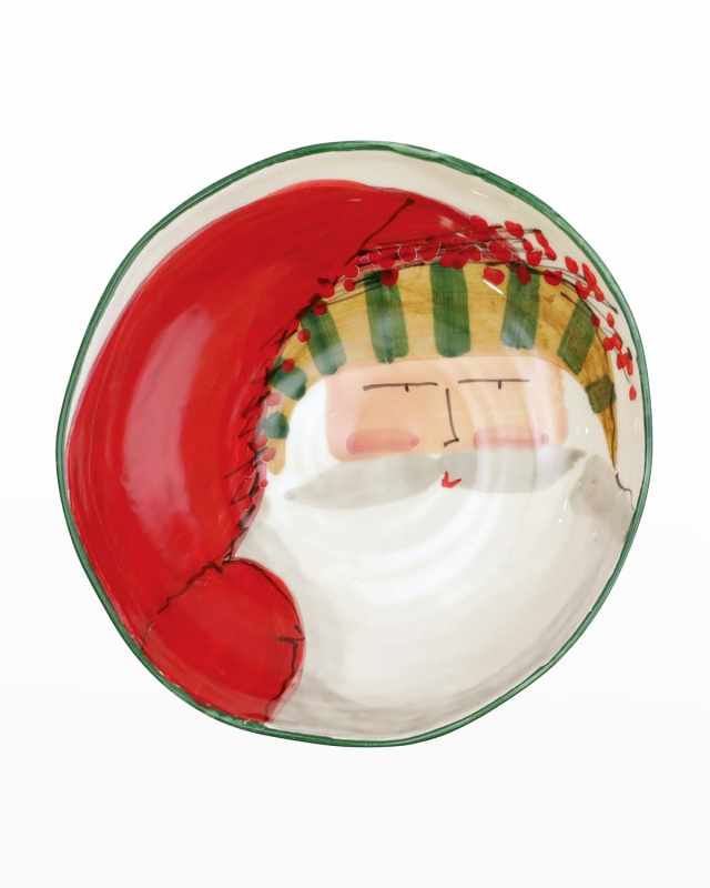Old St. Nick Stripe Hat Pasta Bowl