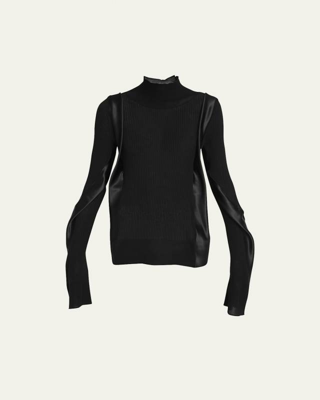 Knit Mock-Neck Top