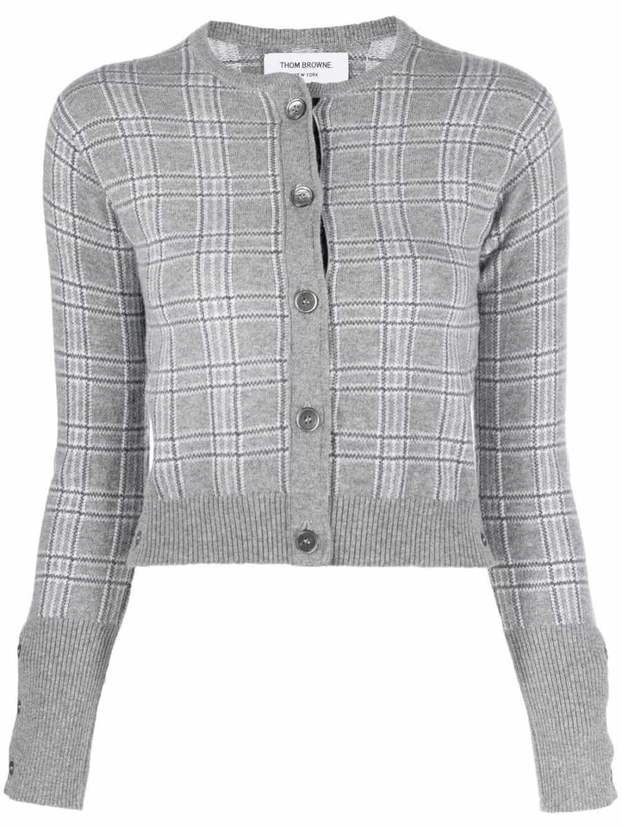 Pow cashmere crew neck cardigan
