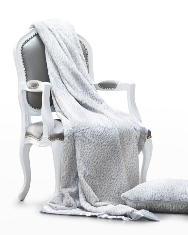 Luxe Snow Leopard XL Throw