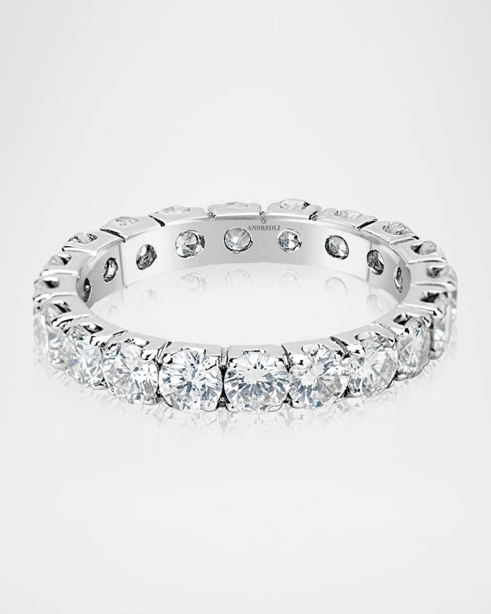 18K White Gold Diamond Ring, Size 7